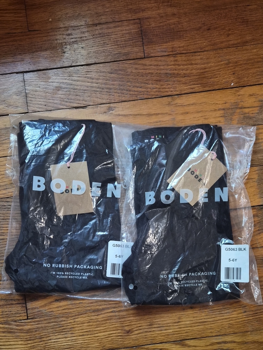 2 Pairs Boden Girls Leggings Sz 5/6 - New, Unworn, Tags